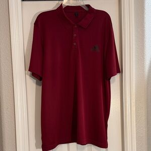 Adidas Men's Burgundy Golf Shirt